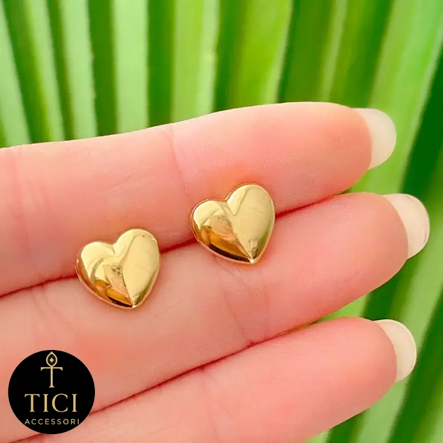 Brinco Coração Liso Grande