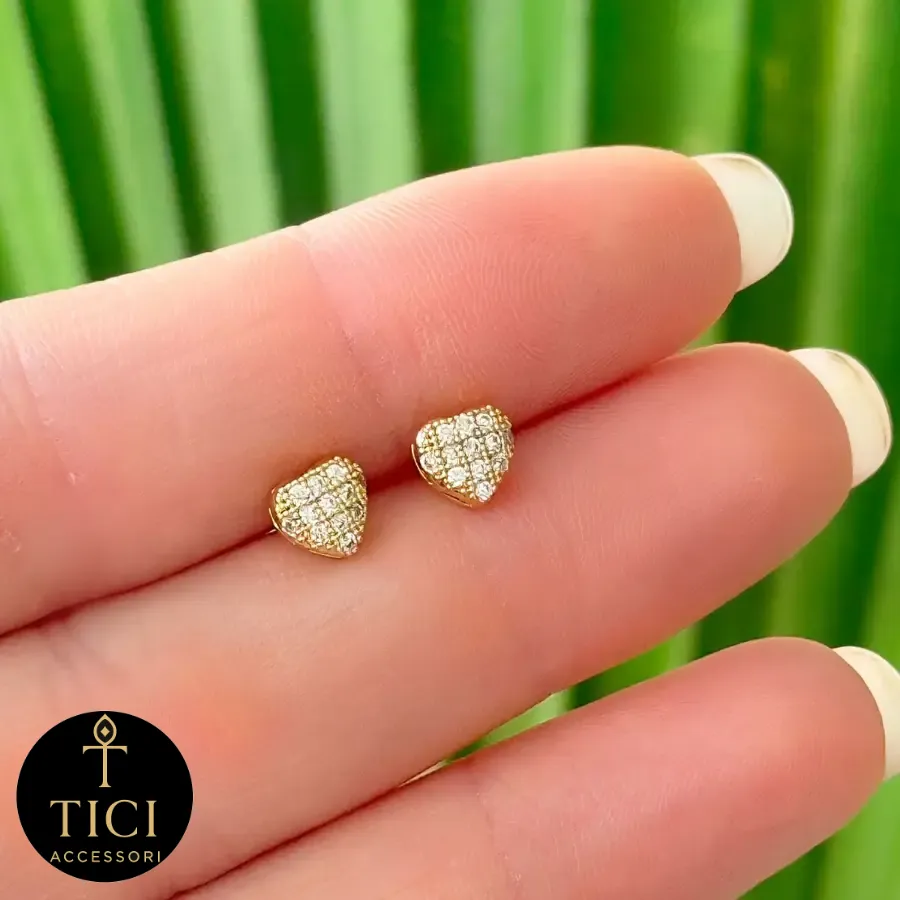 Brinco Coração Cintilante P