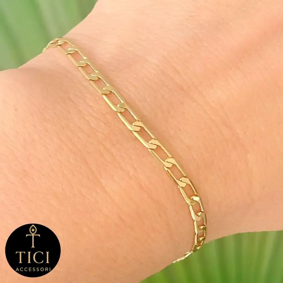 Pulseira Figaro Dourada