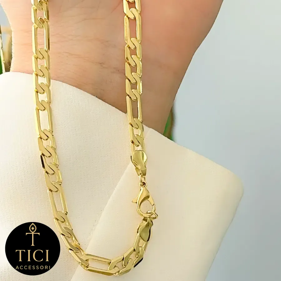 Colar Elos Dourados Imponentes