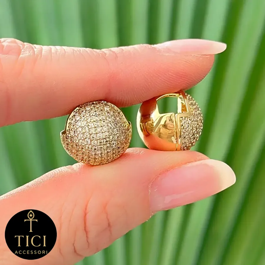 Argola Esfera de Brilho