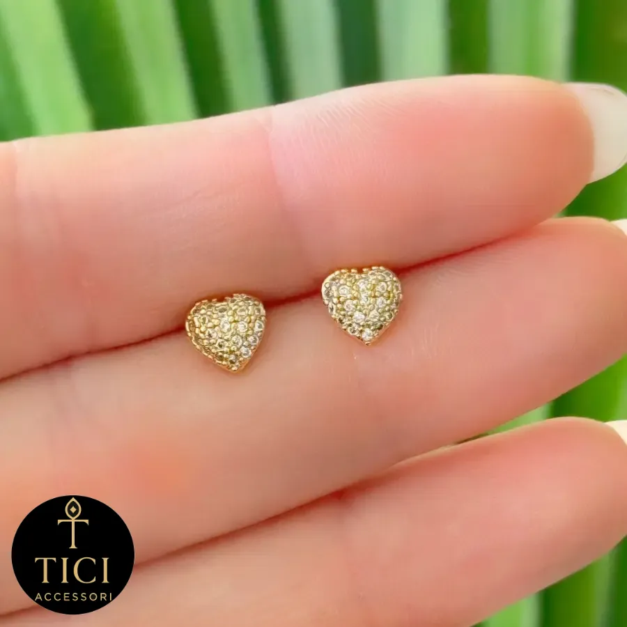Brinco Coração Amor Cintilante