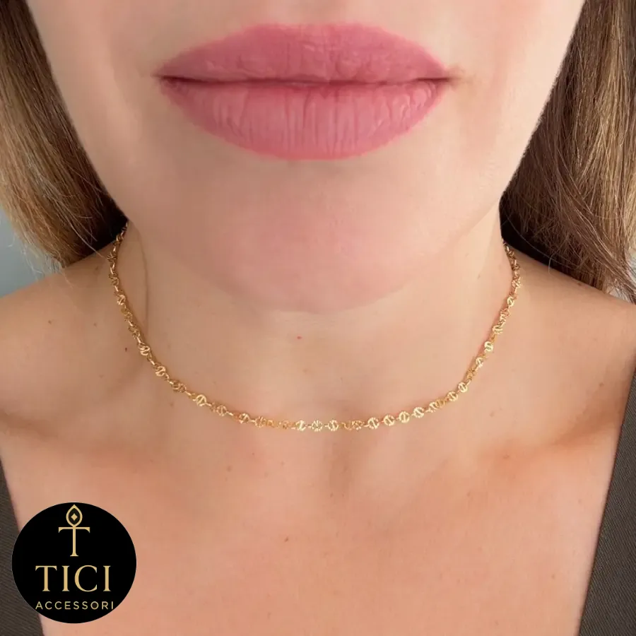 Gargantilha Elos Texturizados