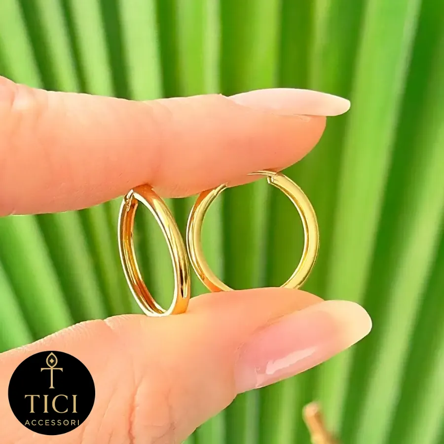 Argola Dourada Lisa G