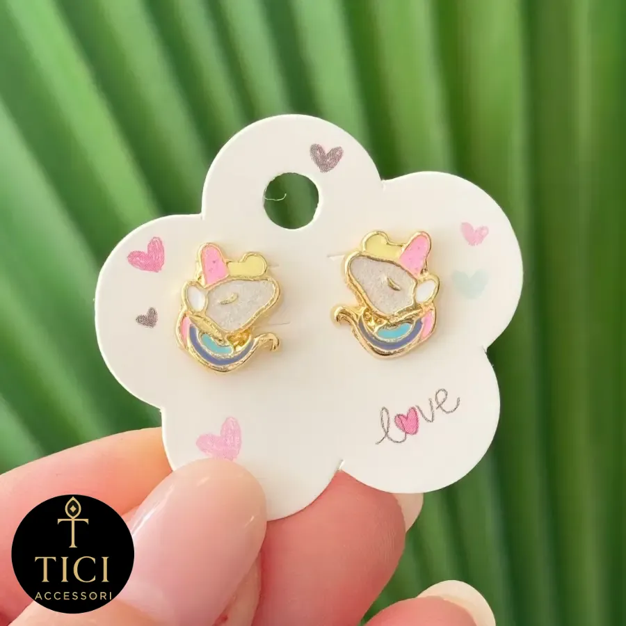 Brincos Infantis Unicórnio Encantado e Colorido