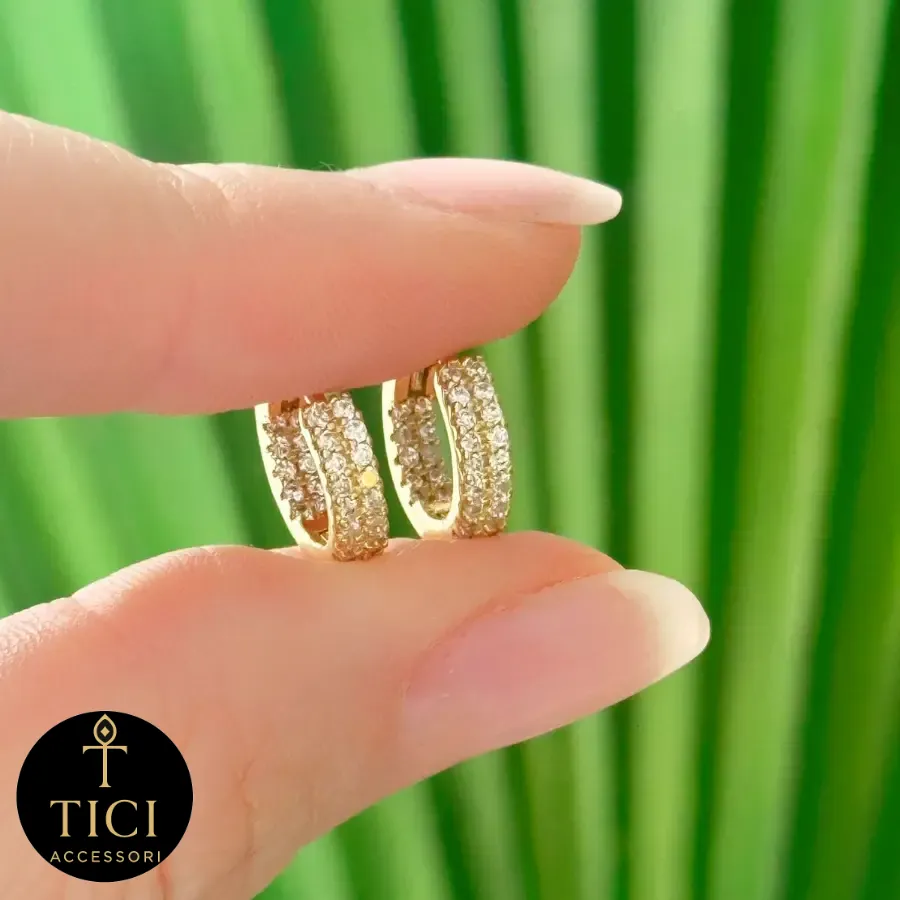 Argola Brilho Eterno Dupla Face