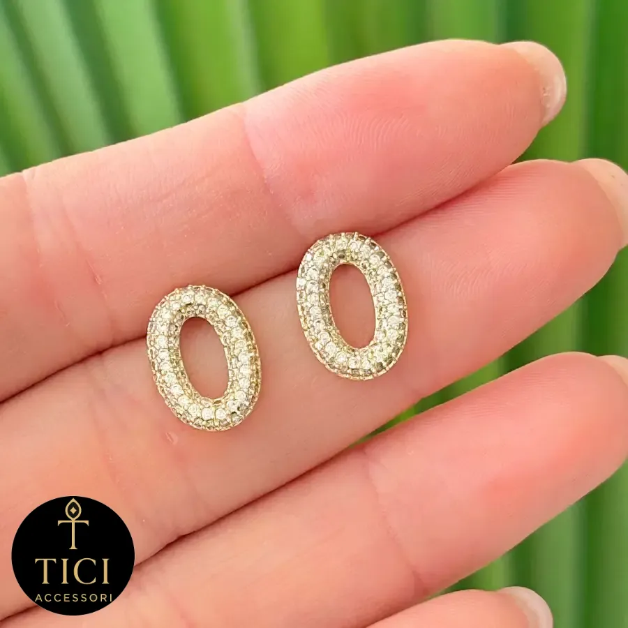 Brinco Oval Brilhante
