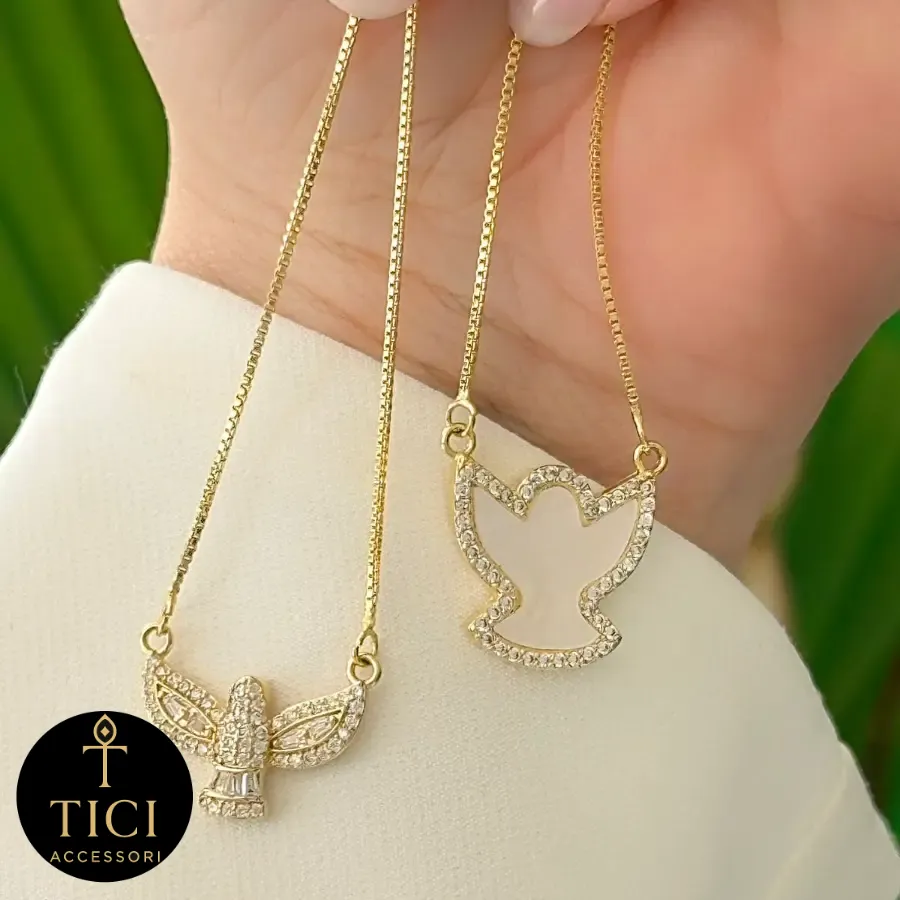 Escapulário Espírito Santo Brilhante