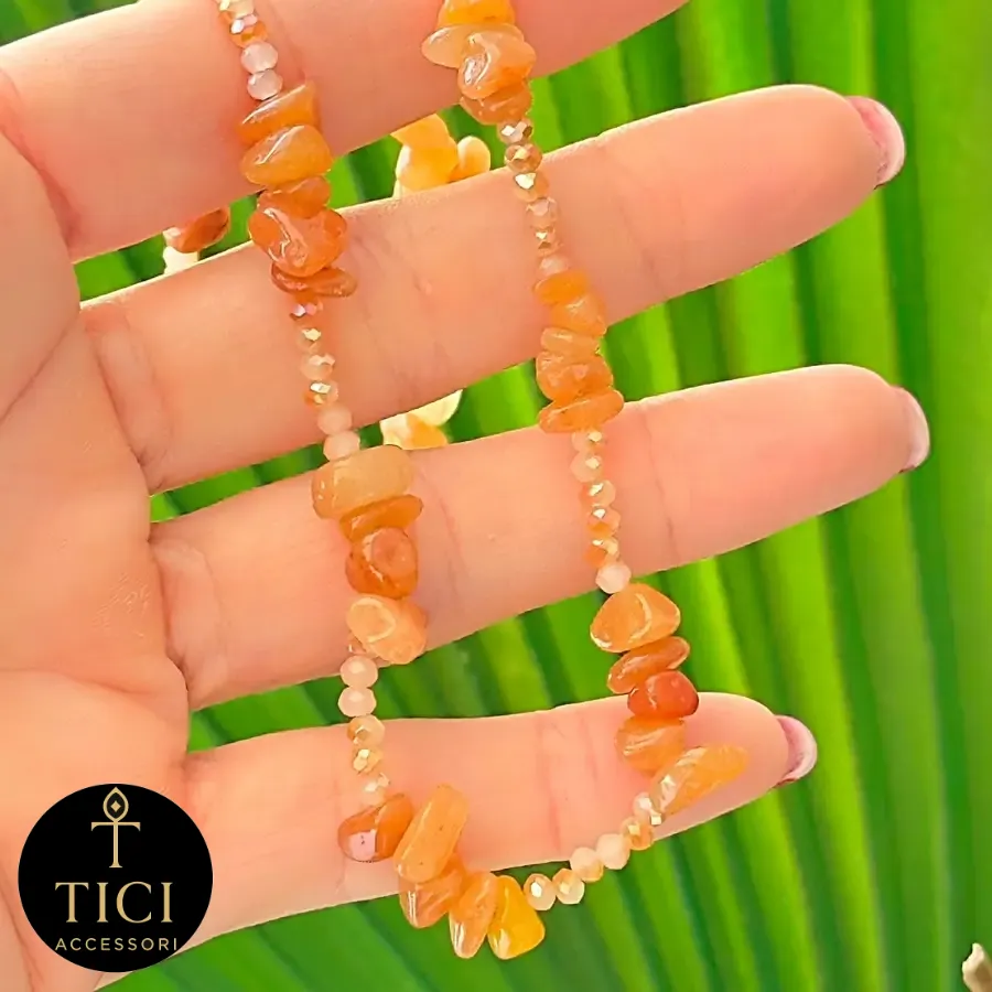 Choker Cascalho Sol Radiante