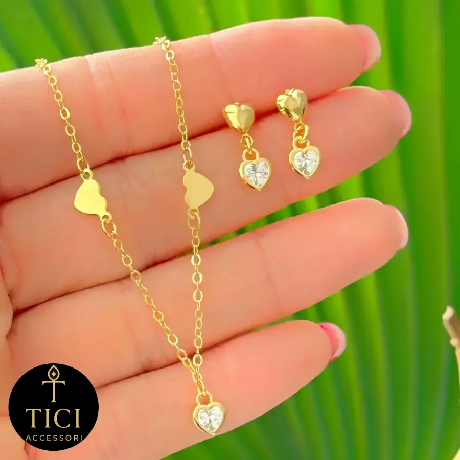 Conjunto Corações Delicados