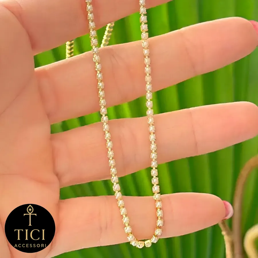 Choker Riviera de Brilho