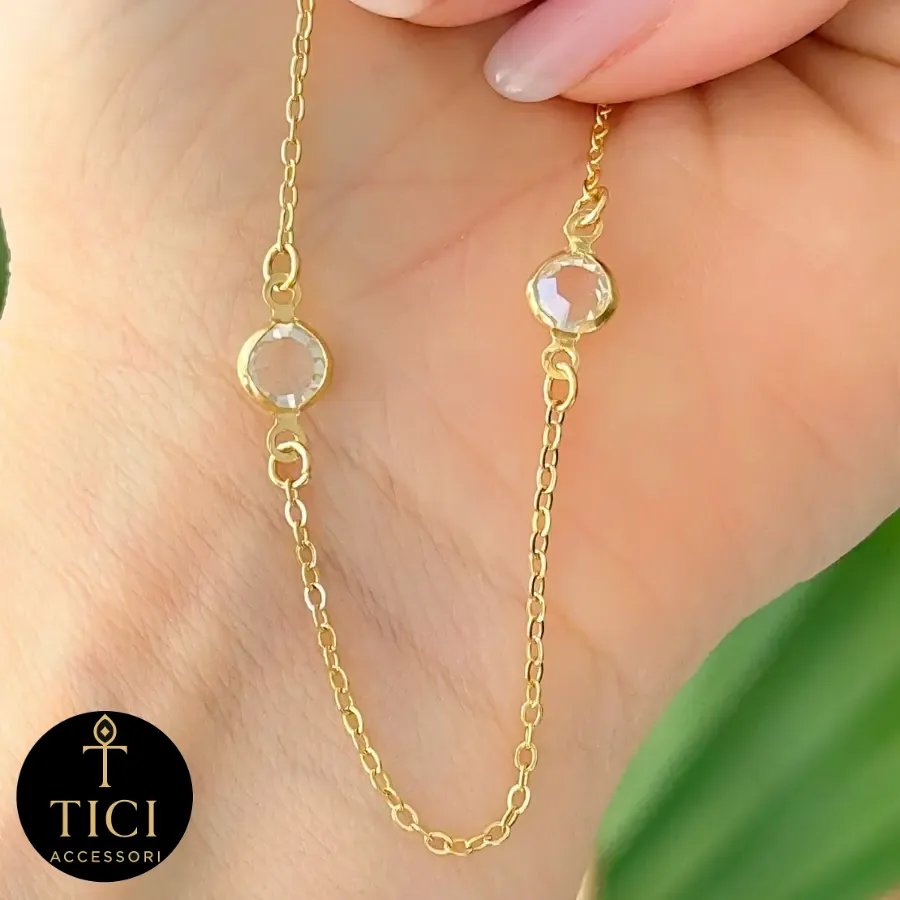 Colar Fio de Luz Dourado 60cm