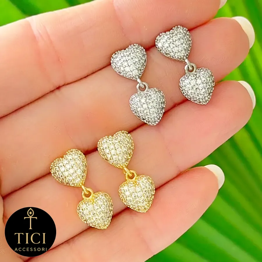 Brinco Corações de Luz