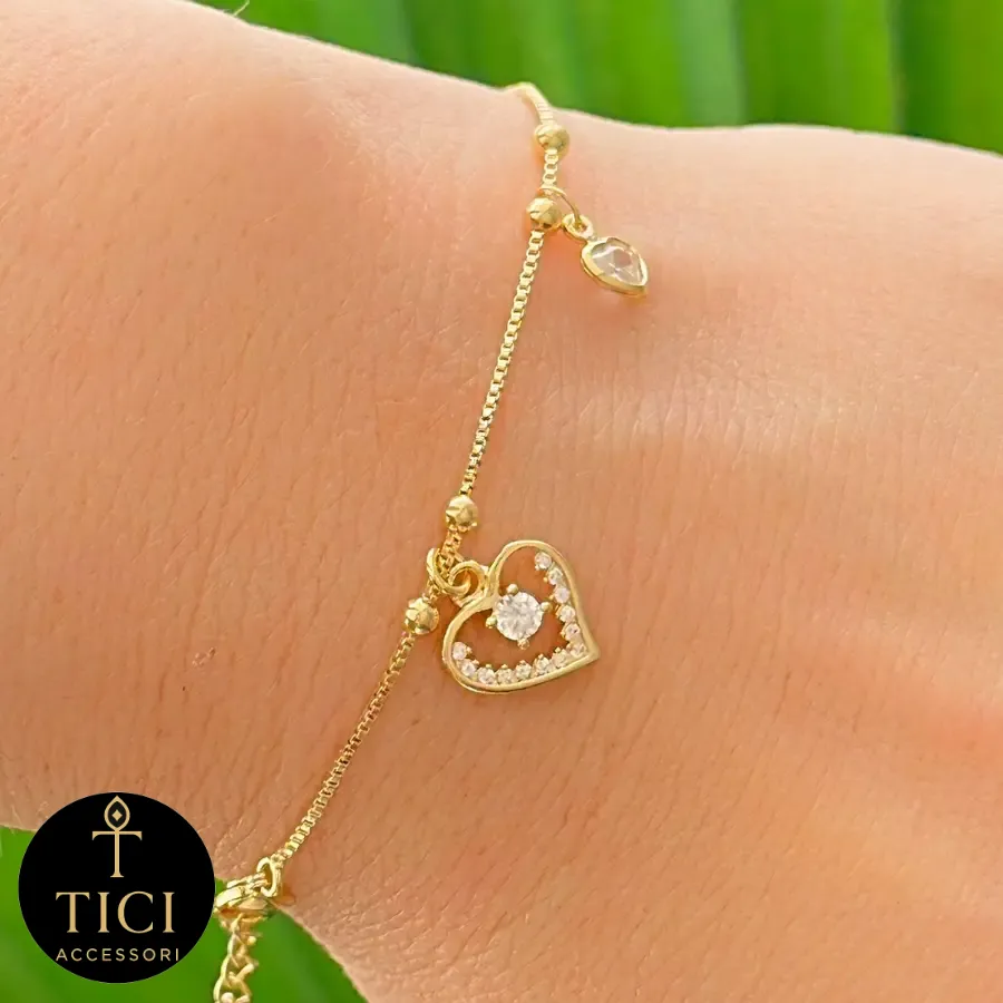 Pulseira Coração Radiante