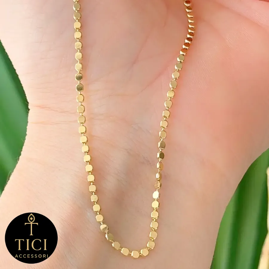 Colar Choker Bolinhas Marteladas