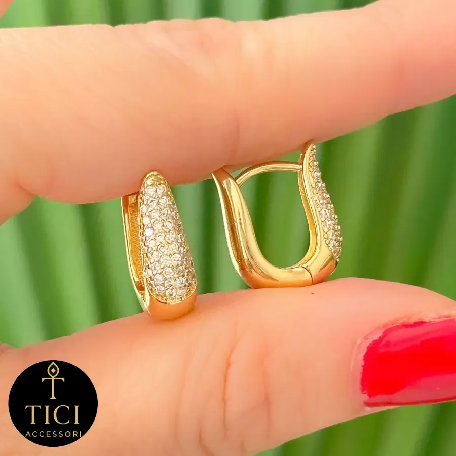 Brinco Argola Harpa Brilhante P