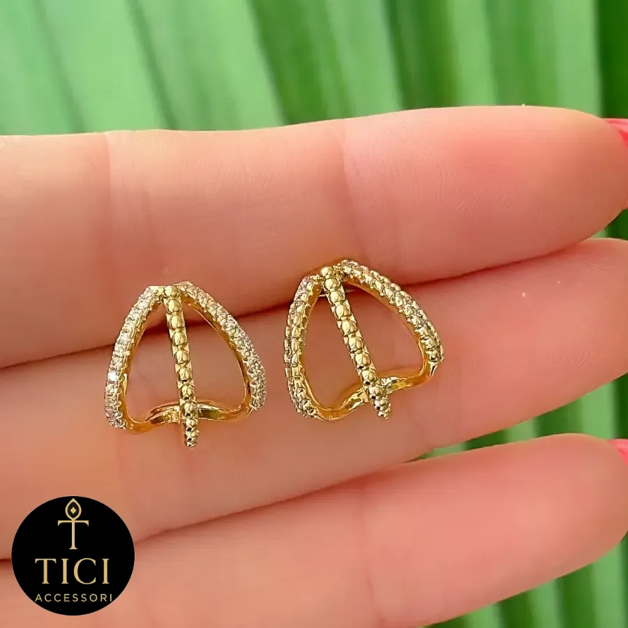 Brinco Abraço de Luz Dourado