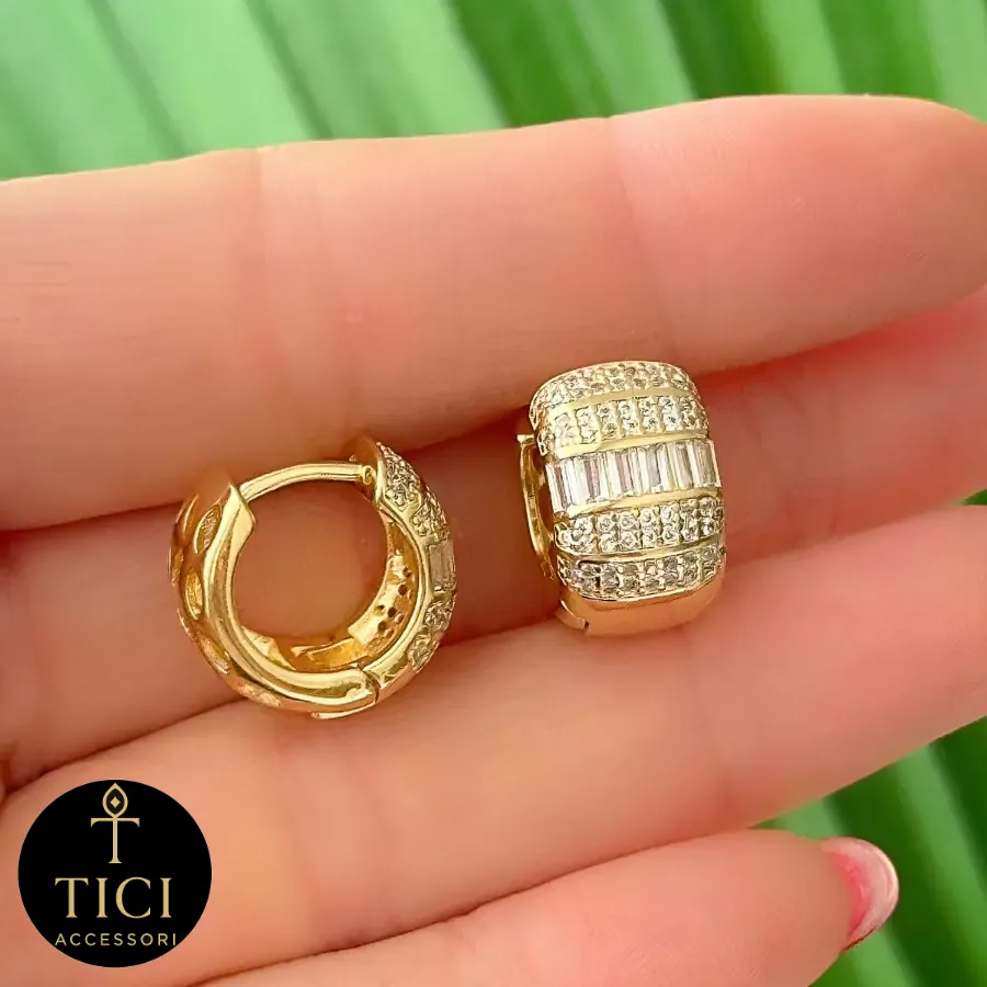 Argola Elegância Baguete