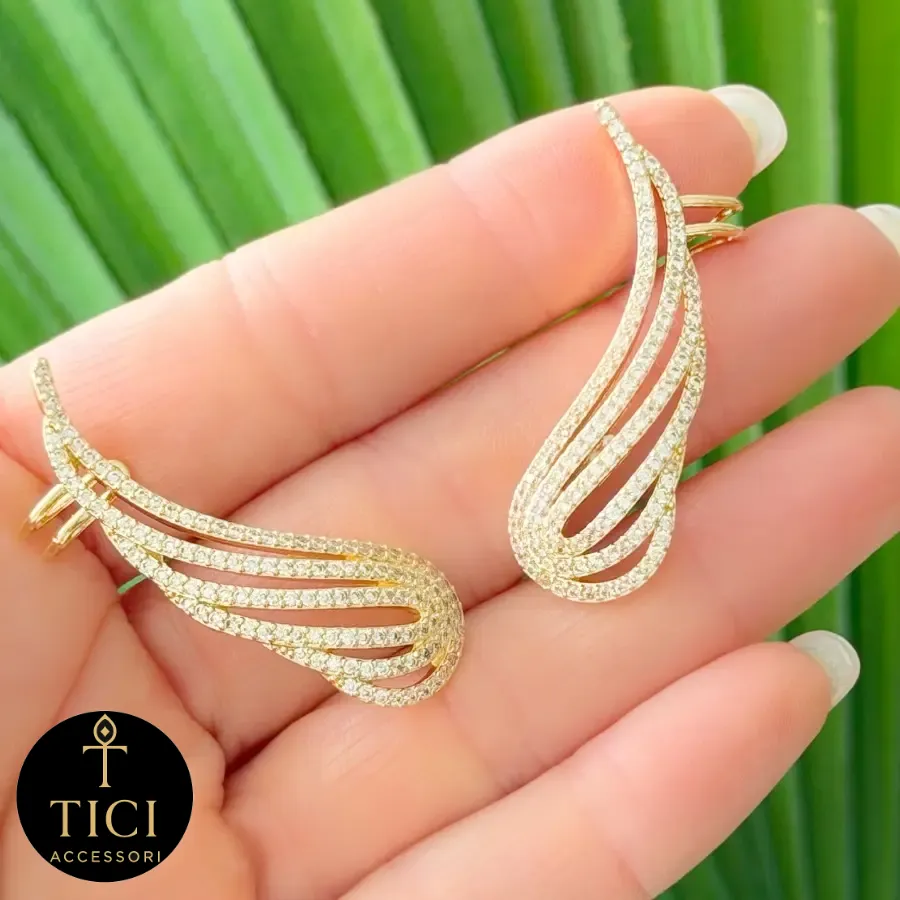 Brinco Ear Cuff Asas de Luz