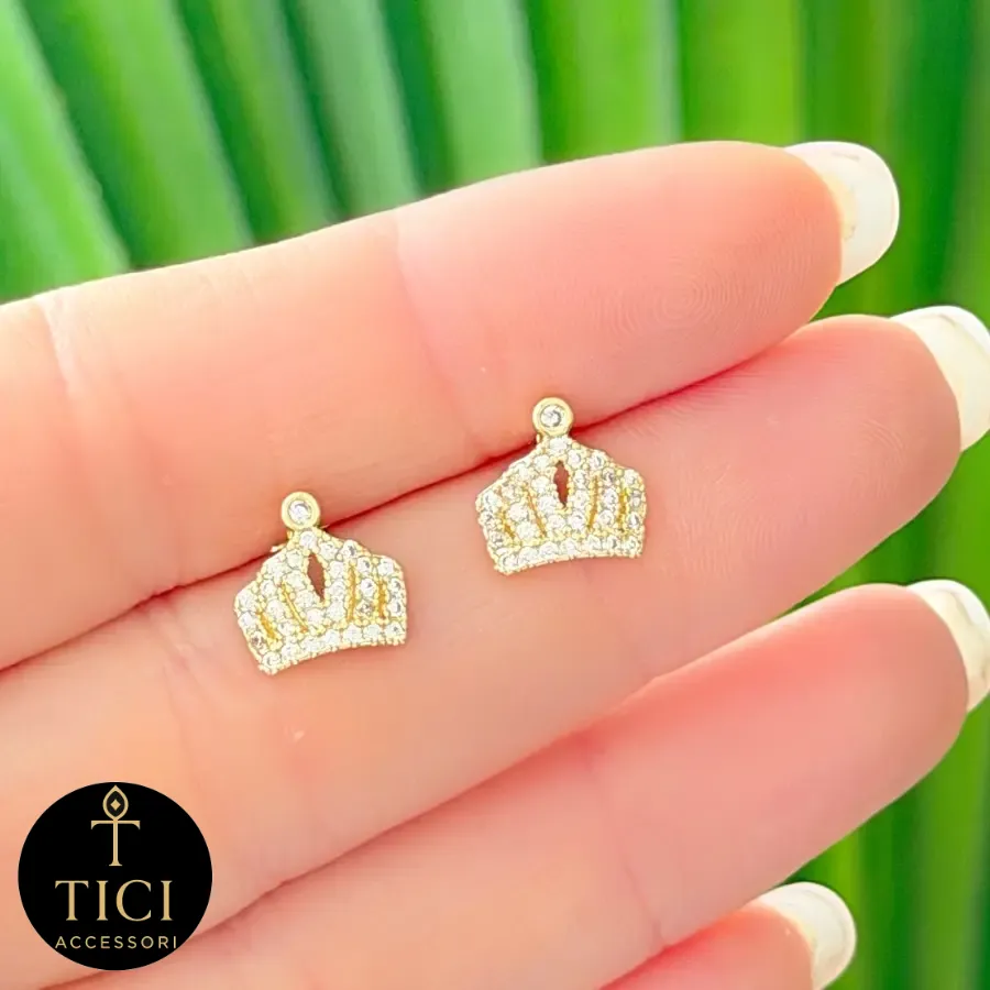 Brinco Coroa Cravejada de Zircônias