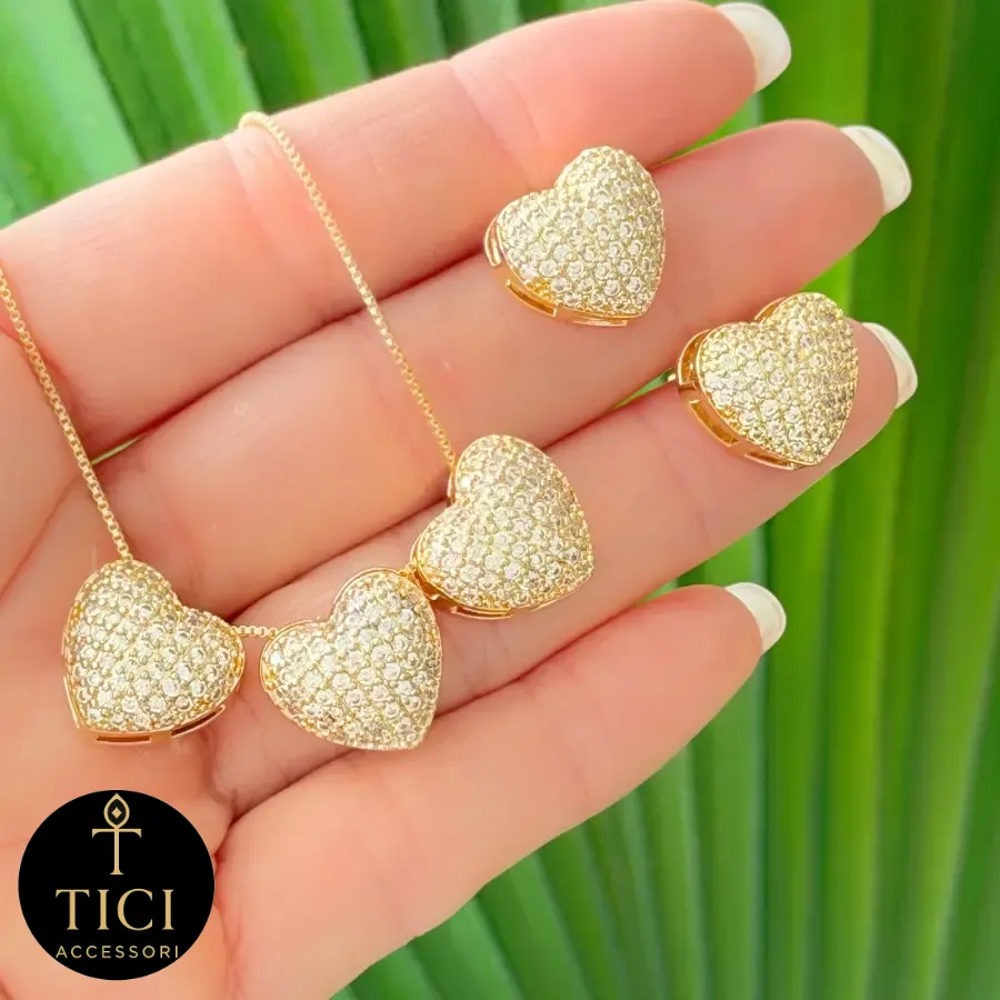 Conjunto Corações Radiantes