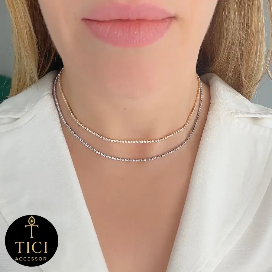 Colar Riviera Delicada 33cm