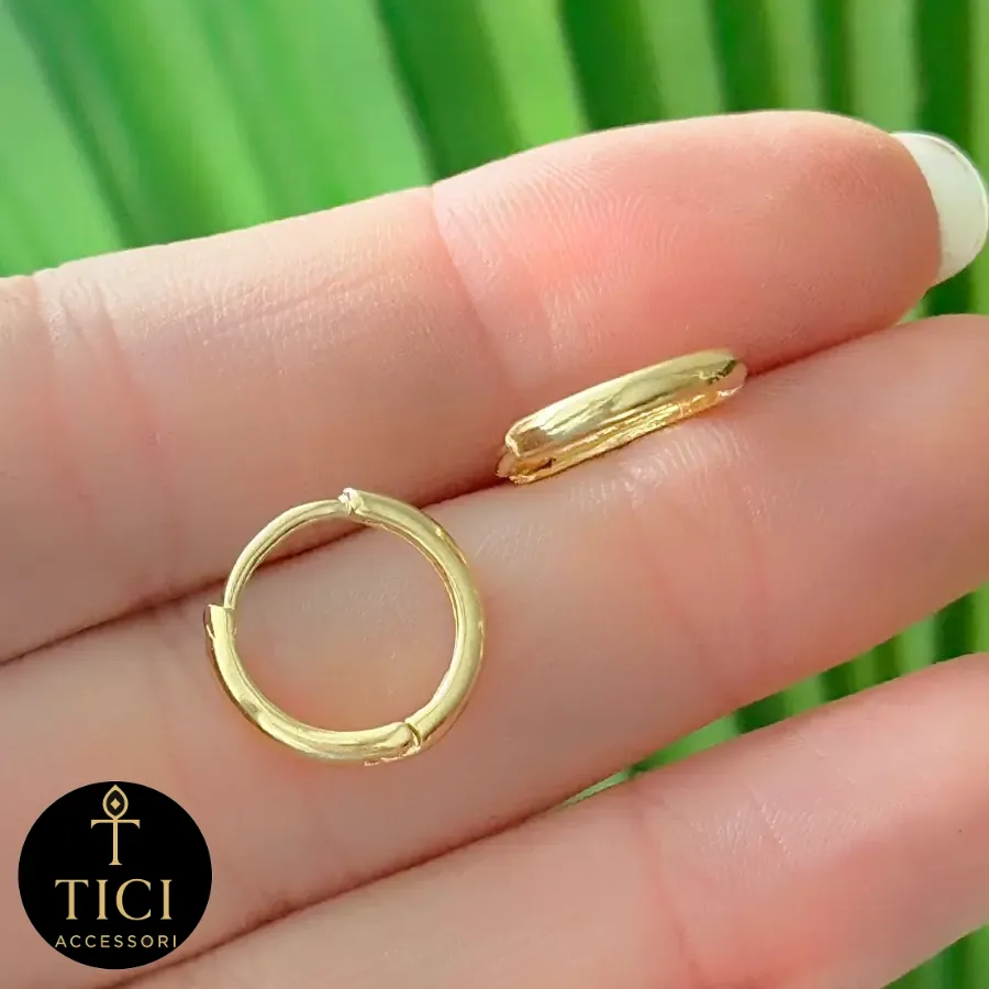 Argola Clássica Lisa Fina M