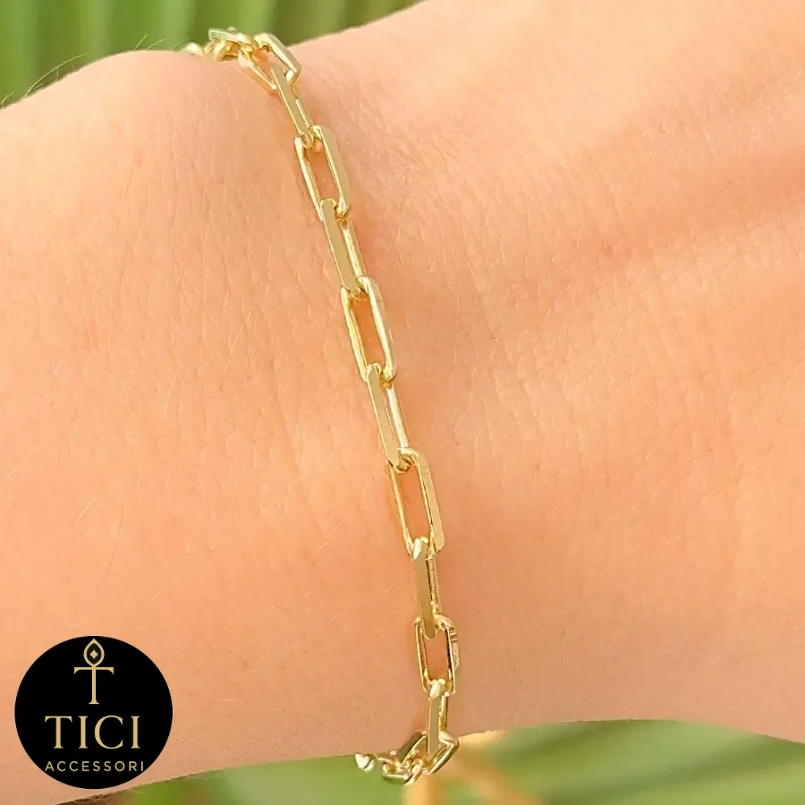 Pulseira Dourada Elos Cartier