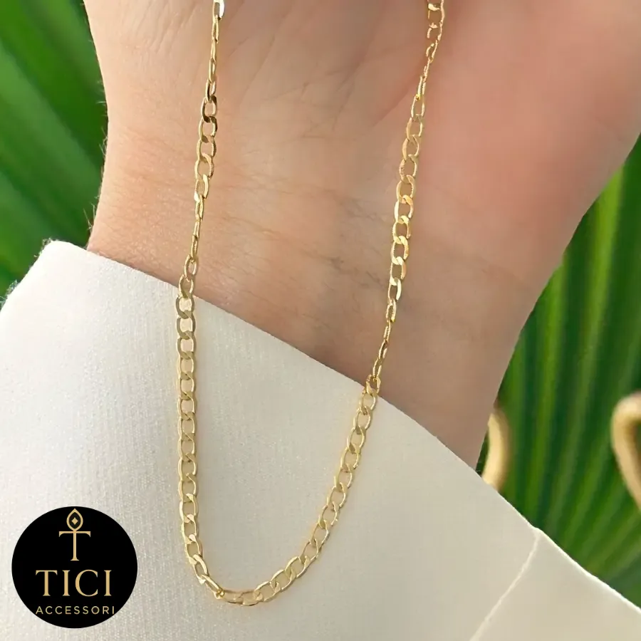 Colar Grumet Dourado Essencial