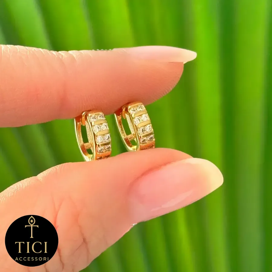 Argola Delicada Brilhante